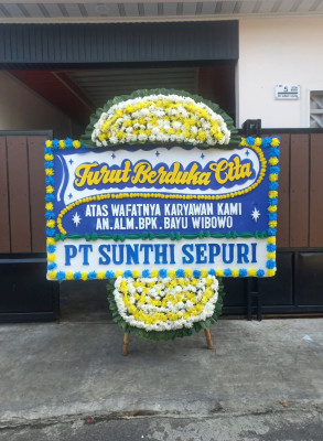 Papan Bunga Duka di Angkinang
