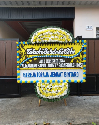 Papan Bunga Duka di Angkinang